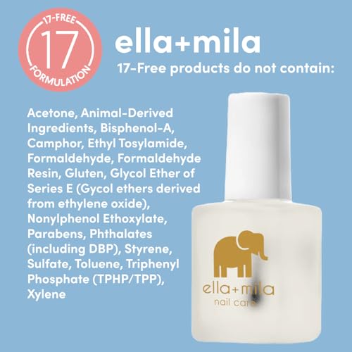 ella+mila No Bite Nail Polish for Kids & Adults ? Vegan Bitter Taste Nail Biting & Thumb Sucking Treatment ? Habit Breaker, Safe for Kids