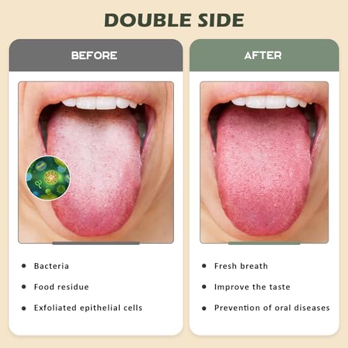 Natural Fiber Tongue Scraper - BPA Free, 3 Pack for Oral Care