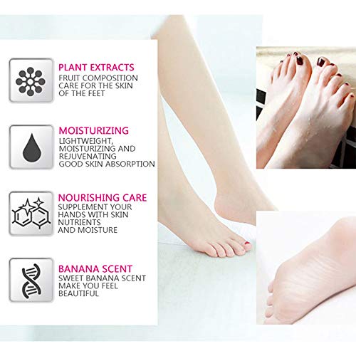 AICHUN BEAUTY Banana Milk Foot Cream - 80g Moisturizer for Cracked Heels
