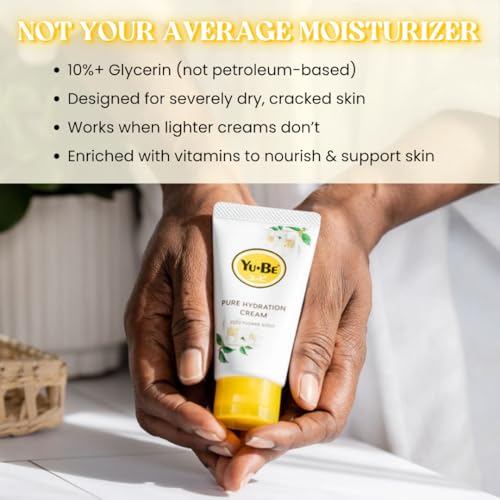 Yu-Be Yuzu Pure Hydration Cream - Vegan Moisturizer for Body & Hands (1.35 Oz)