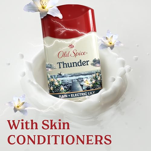 Old Spice Antiperspirant Deodorant for Men, 24/7 Odor Protection, Thunder Rain + Electric Lily, 2.6 oz