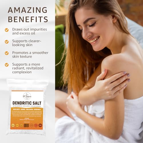Premium Dendritic Salt (1 lb) for Bath Salts & Exfoliants