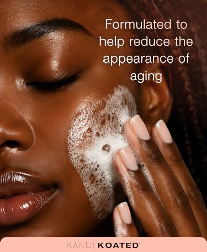 Kandi Koated Age-Renewal Foaming Facial Cleanser with Turmeric & B3, 3.4 oz