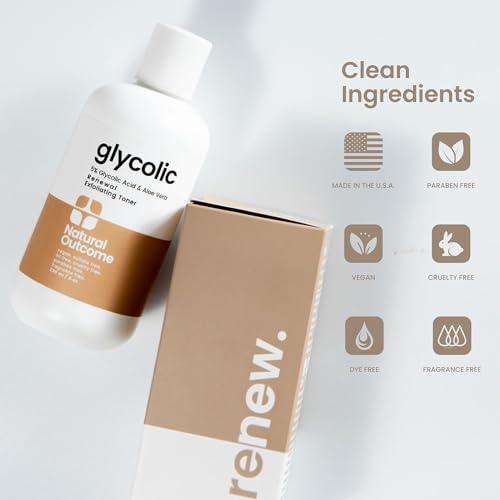 Glycolic Acid Toner 5% for Face - Exfoliating & Anti-Aging