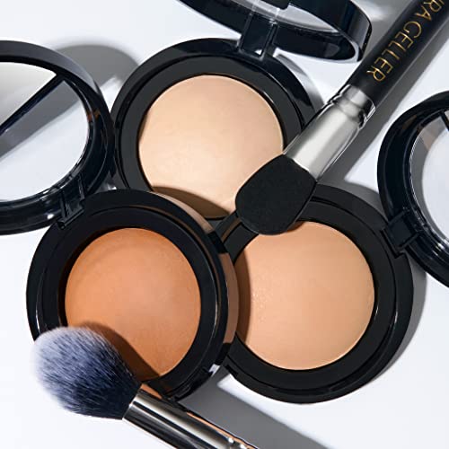 Laura Geller New York Baked Blurring & Setting Powder - Tan/Deep, Finely Milled Face Powder for Pore & Fine Line Blur, Hydrating Botanical Oils