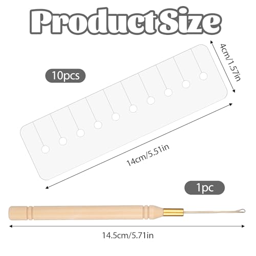 11 PCS Hair Extension Heat Shield Guard Kit with Hook Needle
