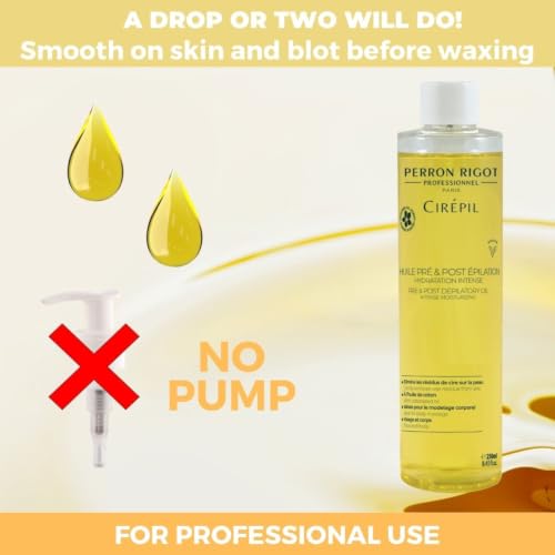Cirepil Pre & Post Wax Oil 8.45 Fl Oz - Nourishing & Jasmine Scent