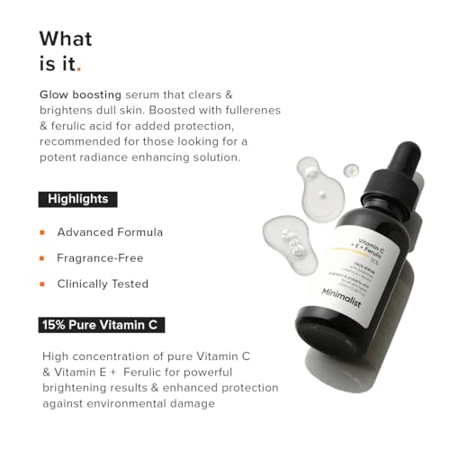 Vitamin C Face Serum with E & Ferulic Acid - Brightening & Anti-Aging