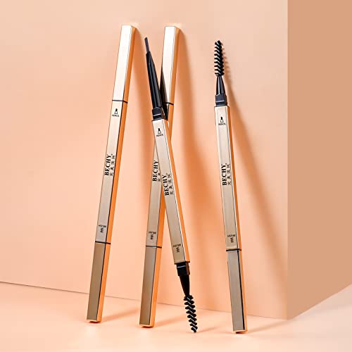 BECHY Waterproof Eyebrow Pencil Set - 3 PCS Microblading Dark Brown