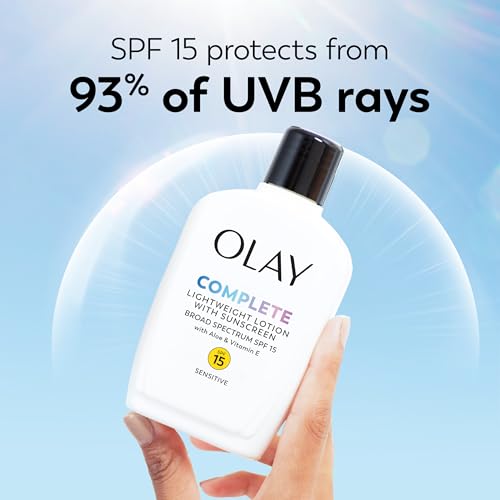 Olay Complete Lotion Moisturizer with SPF 15 for Sensitive Skin, 6 oz