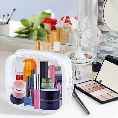 TSA Approved Small Clear Travel Toiletry Bag - 2 Pack