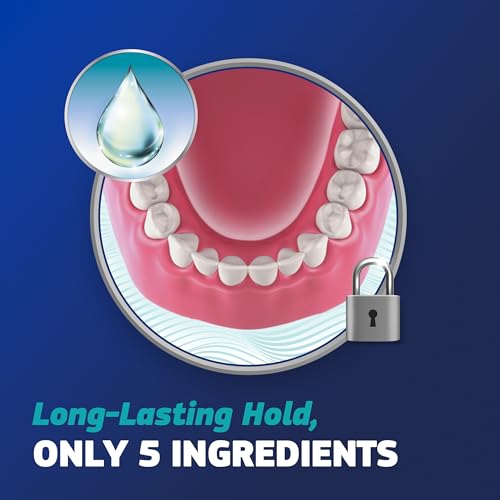 Fixodent Denture Adhesive Free, Strong Hold for Full & Partial Dentures - 1.4oz (Pack of 2)