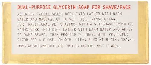 Imperial Barber Glycerin Shaving Soap with Vitamin E - 6.2 oz