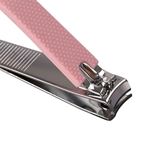 Pink Rocutus 2pcs Nail Clippers Set Portable Manicure & Pedicure Tools