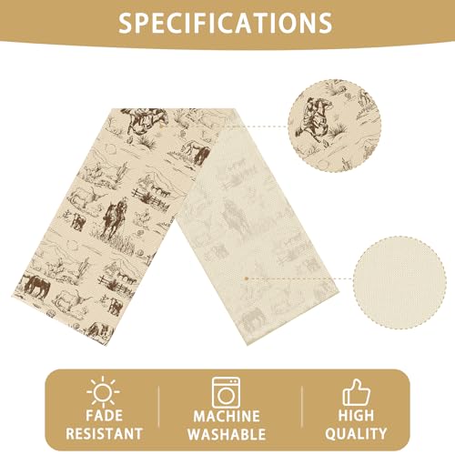 Worltoldb 13x72 Inch Linen Table Runner for Kitchen & Dining