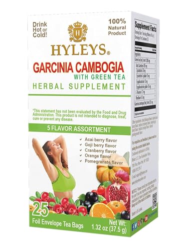 HYLEYS Garcinia Cambogia Green Tea Assortment - 25 Bags