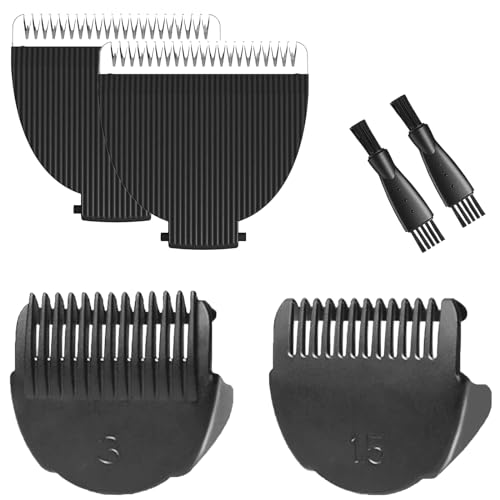 2 Pack Replacement Blades & Guards for Meridian Body Hair Trimmer