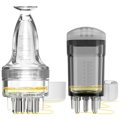 Minoxidil Scalp Applicator Comb Tool - 2 PCS Hair Serum Bottle Set