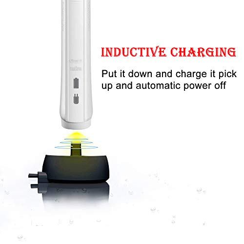 Replacement Charger Base for Oral-B Electric Toothbrushes, Waterproof Inductive Adapter with 1.2M Cable