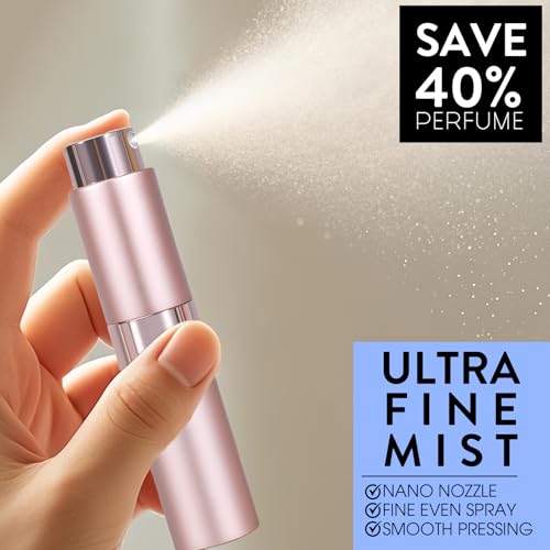 3-Pack Travel Perfume Atomizer Spray Bottles - Refillable & Portable