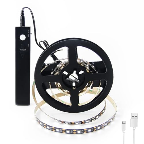 VST Motion Sensor LED Strip Light, 6.56 ft Battery Operated for Closet & Cabinet