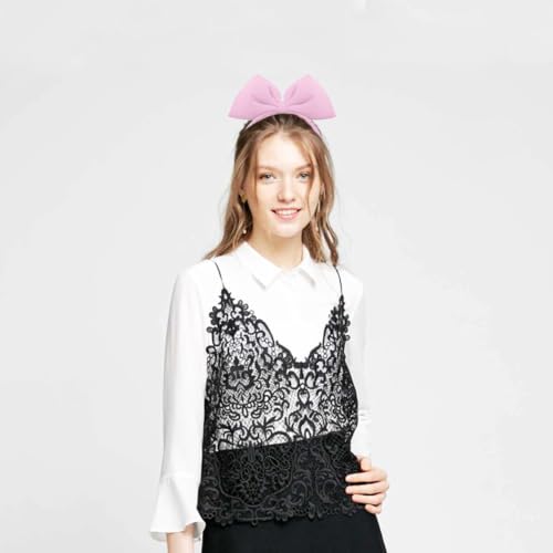 Pink Bow Headband for Women - Halloween, Christmas & Party Accessories