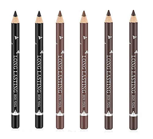 Go Ho 6 PCS Eyebrow Pencil Set - Waterproof & Long-lasting Gel