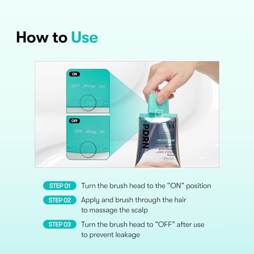 VT COSMETICS PDRN Reedle Shot Brush Hair Serum, Cooling & Refreshing Scalp Care with Vegan PDRN, Caffeine & Spicule Complex, Lightweight & Non-Greasy Daily Scalp Solution, 3.38 fl oz / 100 mL