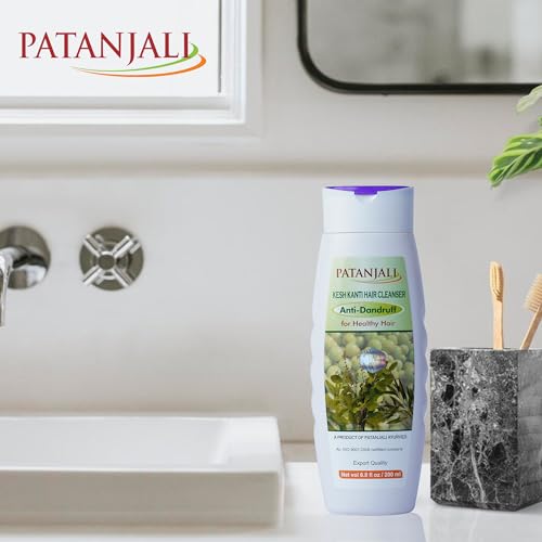 Patanjali Kesh Kanti Anti-Dandruff Shampoo - Herbal Hair Cleanser (2 Pack)