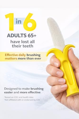 Hero Banana Adaptive Toothbrush for Sensitive Gums - Gentle Grip Design