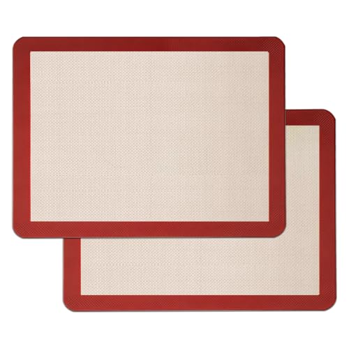 Silicone Baking Mats - 2 Pack Non-Stick Food Grade Oven Liners