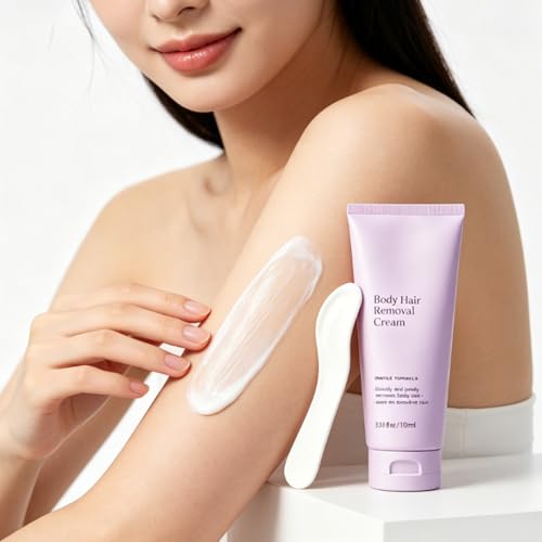 Hair Removal Cream, 3.38 Oz Body Hair Remover Cream, Bikini Line Hair Removal, Gentle Hair Remover Kit for Legs, Arms, Hairs Removing Smooth Creaming for Body