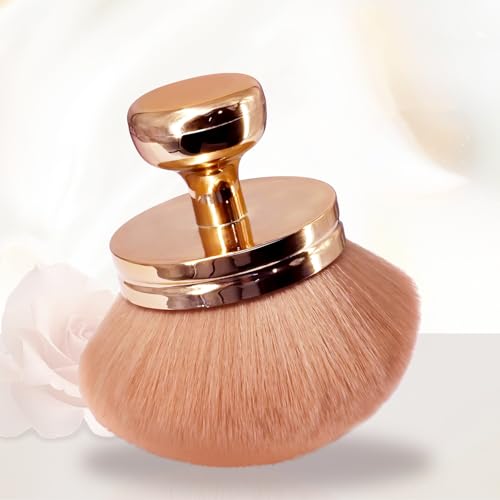 Holyenten 2 Pack Large Body Makeup Brush - 3-Inch Wide Tanning & Foundation Brush with Pouch