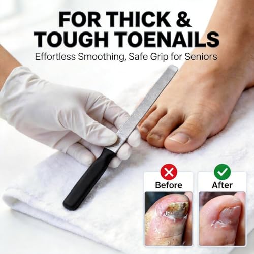 4-in-1 Ingrown Toenail Care Kit - Heavy Duty Metal Files & Lifter