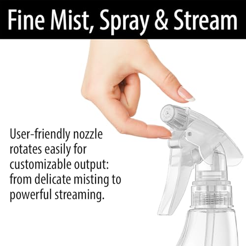 Bar5F 5-Ounce Ergonomic Spray Bottles - 3-Pack for Cleaning and Pet Training