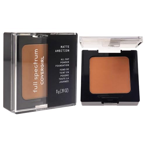 COVERGIRL Matte Ambition All Day Powder Foundation, Deep Neutral 1, 0.39 Ounce (Pack of 2)