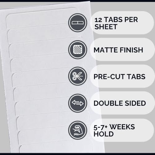Big Kizzy Pro Hold Single Sided Replacement Tape for Hair Extensions - 48 Tabs, 5-7+ Weeks