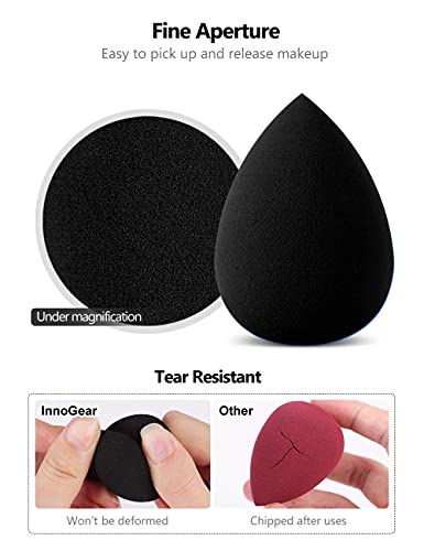 InnoGear 10-Piece Makeup Sponge Blender Set - Latex-Free Cosmetic Applicators