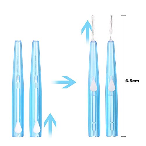60Pcs Interdental Brushes 0.7MM Toothpick Cleaners - Pack of 1