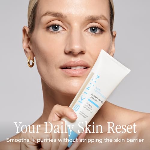SKINN Morning Face Wash - Green Tea + Mint Cleanser (4oz)