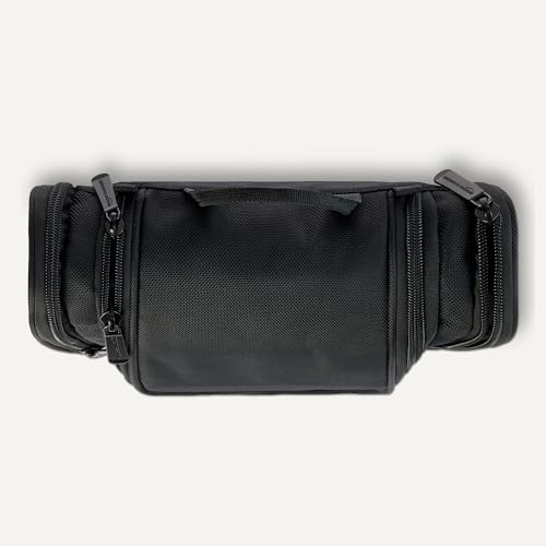 Amazon Essentials Hanging Toiletry Bag - Durable Polyester, Large Capacity, Compact Design