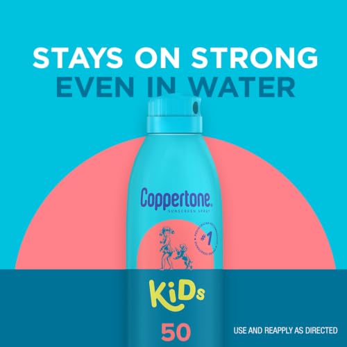 Coppertone Kids Sunscreen Spray SPF 50 – 3 × 5.5 oz Pack