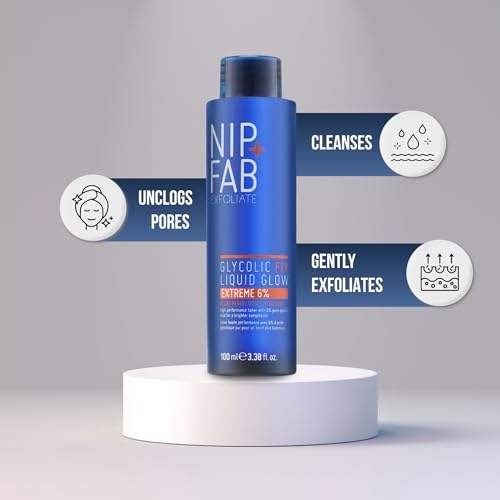 Nip + Fab Glycolic Fix Liquid Glow Extreme Exfoliating Toner 6.4 fl oz