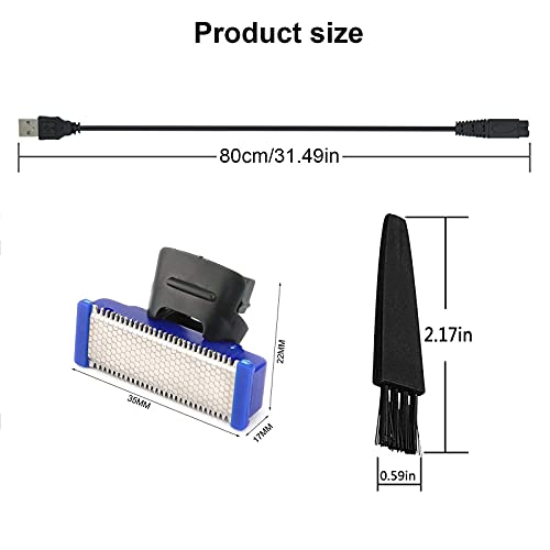 3PCS LinMei Solo Replacement Heads, USB Charger & Clean Brushes