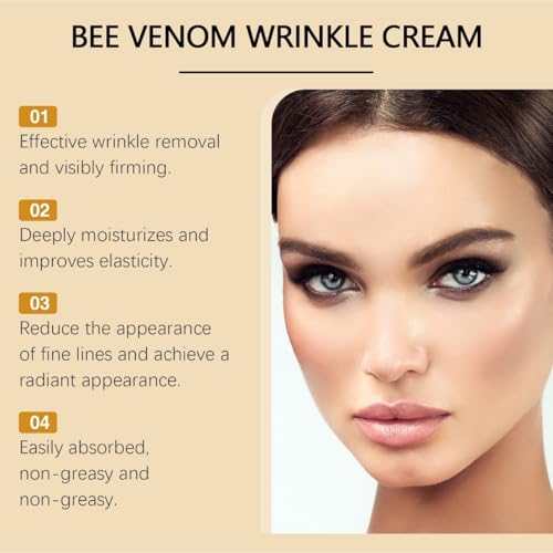 MULPG 3-Pack Bee Venom Wrinkle Removal Cream - Firming, Hydrating 20g