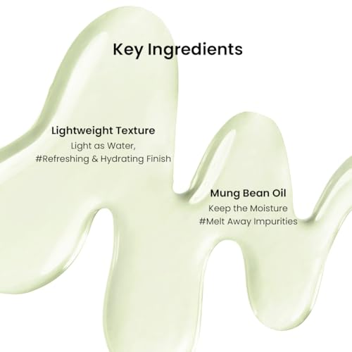 beplain Mung Bean Cleansing Oil | Gentle Makeup Remover for Sensitive Skin | Deep Pore Cleansing & Blackhead Care with Panthenol | Korean Skincare | 6.76 fl.oz