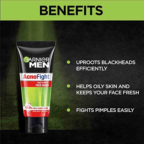 Garnier Men Acno Fight Anti-Pimple Facewash - 50g