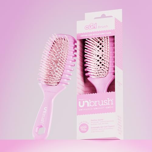 FHI Heat UNbrush Curl Collection for Pain-Free Brushing & Curl Enhancing Styling for Curly Hair Types - Use on Wet Hair Only