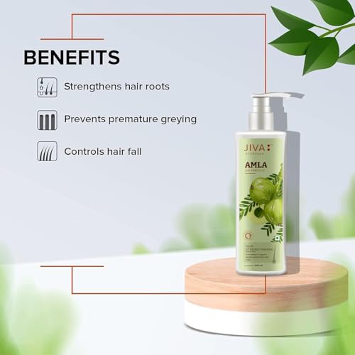 Jiva Ayurveda Amla Shampoo - Natural Herbal Hair & Scalp Cleanser 200ml