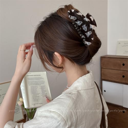 WULIUFLY Halloween Ghost Hair Claw Clips for Women & Girls - Black, Color-8